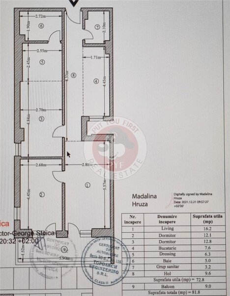 Vitan-Barzesti | 3 camere | Semidec | 82mp | B12265
